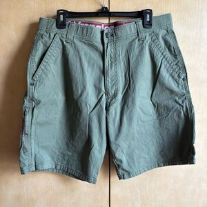 Men's Green Cargo Shorts 34 Waist